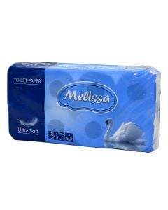Toilet paper,"Melissa", 100% cellulose, 8 roll, 3 sheets