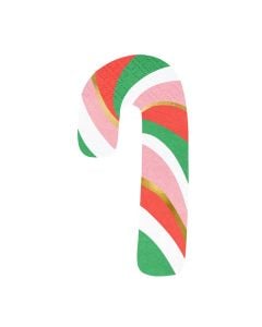 Candy Cane Festive Napkins, Novelty Christmas, 8x15.5 cm, 20 pieces, 1 pack