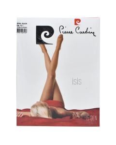 Pantyhose for women, Pierre Cardin, polyamide and elastane, S/1, black, 1 pair