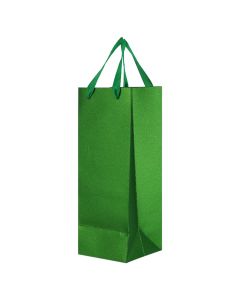 Wine can, cardboard, 12.3cm x 34cm x 12.3cm, green