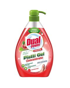 Dishwashing detergent, Dual Power, plastic, 1 l, red, 1 piece