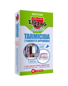 Zig Zag Save Clothes Moth-Killer 2 Hanging Cages