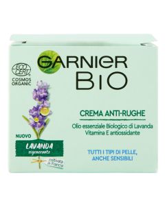 Garnier Bio Lavender Regenerating Anti-Wrinkle Cream with Argan Oil and Vitamin E, 50 ml