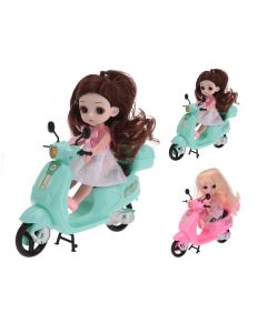 Children's toy, Motorcycle doll, Plastic, Mixed, 1 Cope