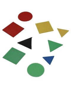Set of geometric shapes, plastic, mix