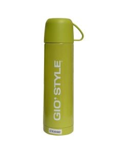 Vacuum bottle (thermos) with cup, GioStyle, plastic and stainless steel, 350 ml, assorted, 1 piece