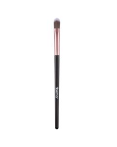 Professional brush for applying make-up concealer, Flormar, plastic and nylon, 17 cm, black and pink, 1 piece