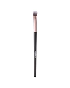 Professional brush for applying eyeshadow, Flormar, plastic and nylon, 17 cm, black and pink, 1 piece
