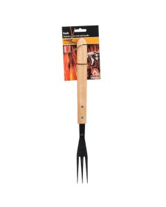 BBQ Collection, luxury meat fork, 41 cm, stainless steel, oak