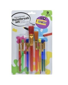 Brush Pp Transparent Clr 9 Pcs