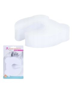 Door stopper, Kids Safety, EVA rubber, 10x9.5x2 cm, white, 1 piece