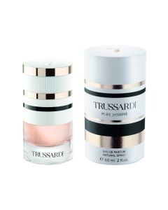 Eau de parfum (EDP) for women, Trussardi, Pure Jasmine, glass and metal, 60 ml, beige and white 1 piece