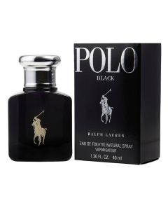 Eau de toilette (EDT) for men, Ralph Lauren, Polo Black, glass and metal, 40 ml, black, 1 piece