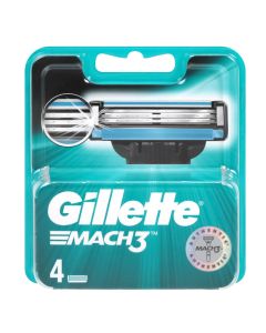 Gillette Mach3 4 Blade Refillss Lubricating Tape Protects Αgainst Redness
