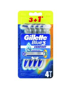 Gillette razor blue 3 pack 3+1