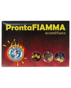 Fire igniter, ProntaFiama, wood, beige, 40 cubes