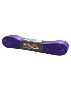 Ribbon, satin, 2 cm x 10 m, purple, 1 piece