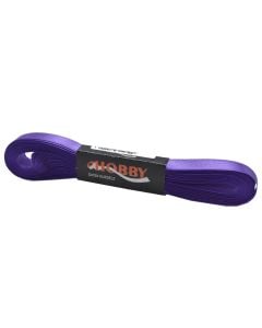 Ribbon, satin, 1 cm x 10 m, purple, 1 piece