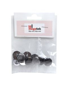 Buckle, 1 cm, dark gray, 10 pieces, 1 pack