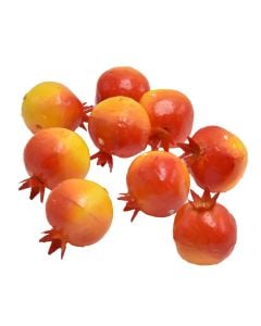 Artificial fruit in packets, pomegranate, 1 piece