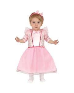 Halloween costume for children, Pink Princess, polyester, 86-98 cm, pink, 1 piece