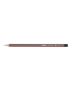 Graphite pencil, Milan, wood, 17.5x0.62 cm, gray and red, 1 piece