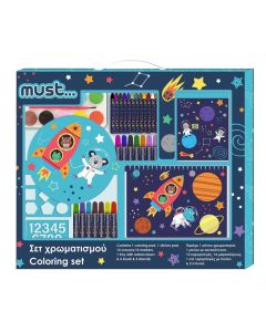 Coloring set, 31 pieces, 54x47 cm, Must Space