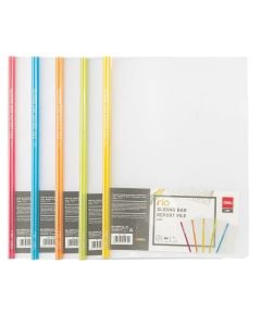 Rail folder, Deli, plastic, 21x29.7 cm, transparent, 1 piece