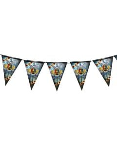 Decorative string, plastic, 3m, 19x27 cm, 1 pack