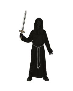 Suit for children, black hood, black, 7-9 years old, 1 piece