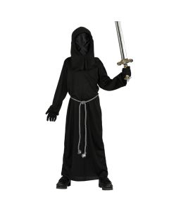 Suit for children, black hood, black, 10-12 years old, 1 piece