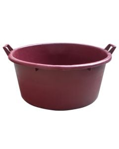 Mastellone bathtub 110 lt, cherry with handle, plastic, 1 piece
