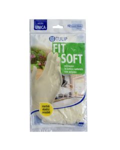 Cleaning gloves, Tulip, Latex, one size, 10 pieces