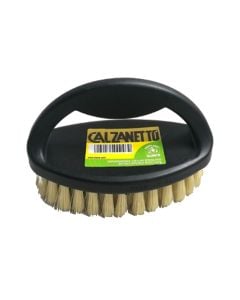 Shoe cleaning brush, Calzanetto, synthetic, brown, 1 piece