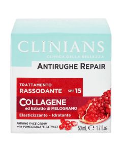 Face cream, anti-wrinkle, with collagen, spf 15, Clinians, 1 piece