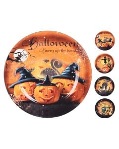 Serving plate for Halloween, witch, mixed design, polypropylene, 33 cm, mixed, 1 piece