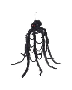 Halloween decorative spider, polystyrene, 100 cm, black, 1 piece