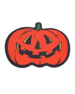 Table mat, pumpkin shape, plastic, 1 pack