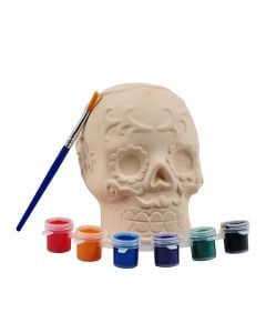 Halloween coloring set, skeleton, ceramic, 10x10x10 cm, 1 piece