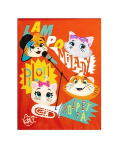 Blanket for children, orange, 120x150cm