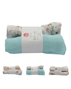 Cotton diapers for babies, mixed, 3 pieces