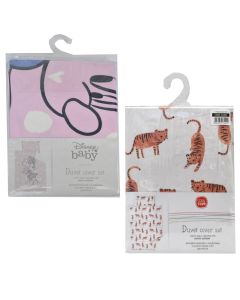 Children's sheet set, 2 pieces, 100 x 136 cm + 40 x 60 cm, pink, 1 pack