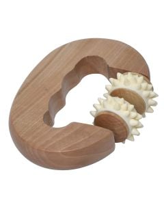 Roller for massaging the body, wood, 1 piece