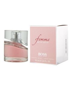 Eau de parfume (EDP) për femra, Hugo Boss, Femme, qelq dhe metal, 50 ml, rozë,1 copë
