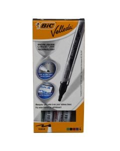 White board markers, Velleda, Bic, plastic, 24x15x3 cm, miscellaneous, 4 pieces