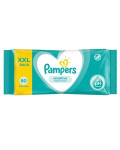 Wet papers, Pampers Sensitive, XXL, 80 threads