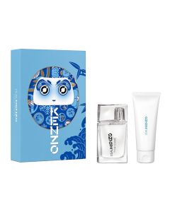 Set Eau de Toilette (EDT) for farms, Kenzo. Perfume spray edt 30 ml, body lotion 75 ml, glass, 2 pieces, 1 pack