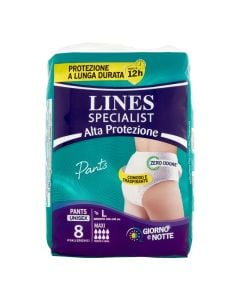 Lines Specialist in underwear, unisex, L, 8 pieces, 1 pack