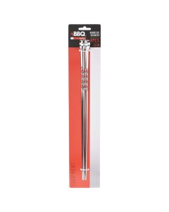 Set of skewers, BBQ, stainless steel, 38 cm, silver, 4 pieces