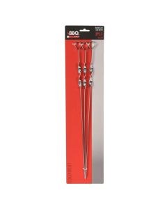 Skewer set, BBQ, metal, 45 cm, 3 pieces
